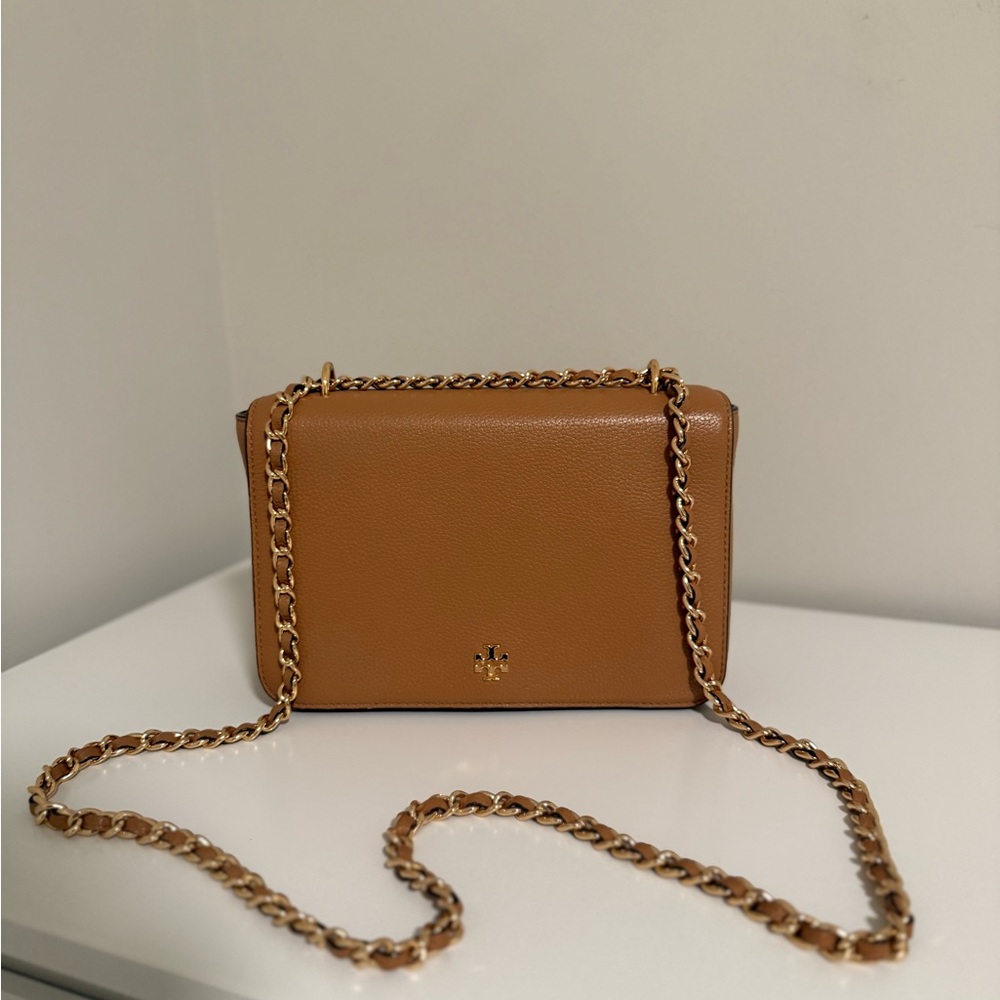 Tory Burch Tan Leather Crossbody Bag